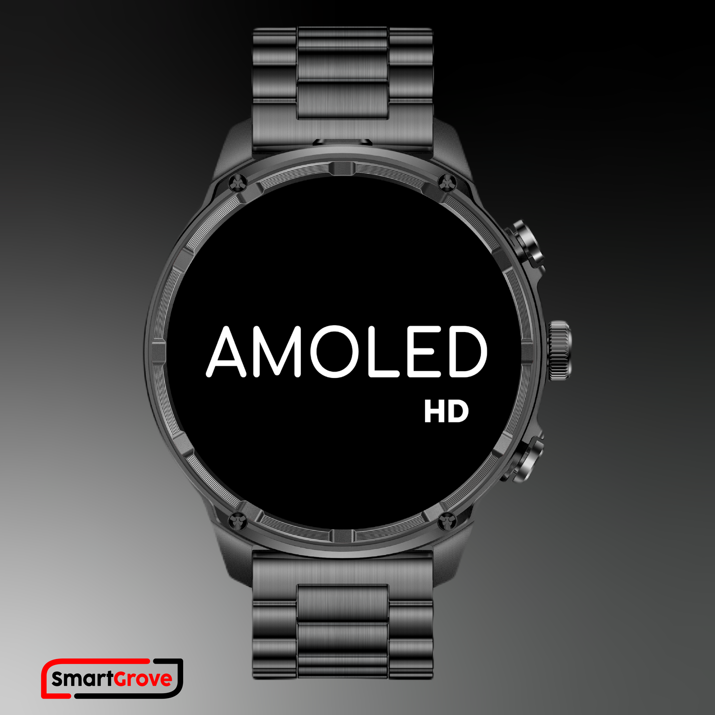 SMARTWATCH MĘSKI ZEGAREK MENU PL WODOODPORNY ROZMOWY PULS CIŚNIENIE AMOLED