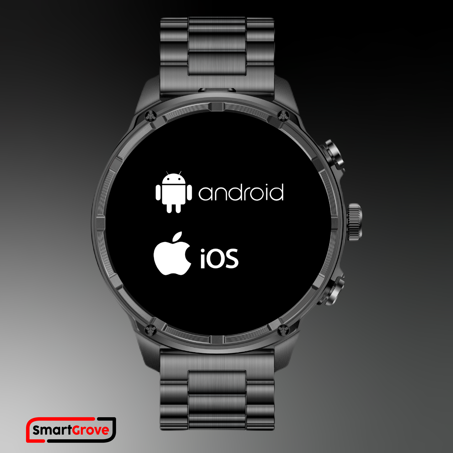 SMARTWATCH MĘSKI ZEGAREK MENU PL WODOODPORNY ROZMOWY PULS CIŚNIENIE AMOLED