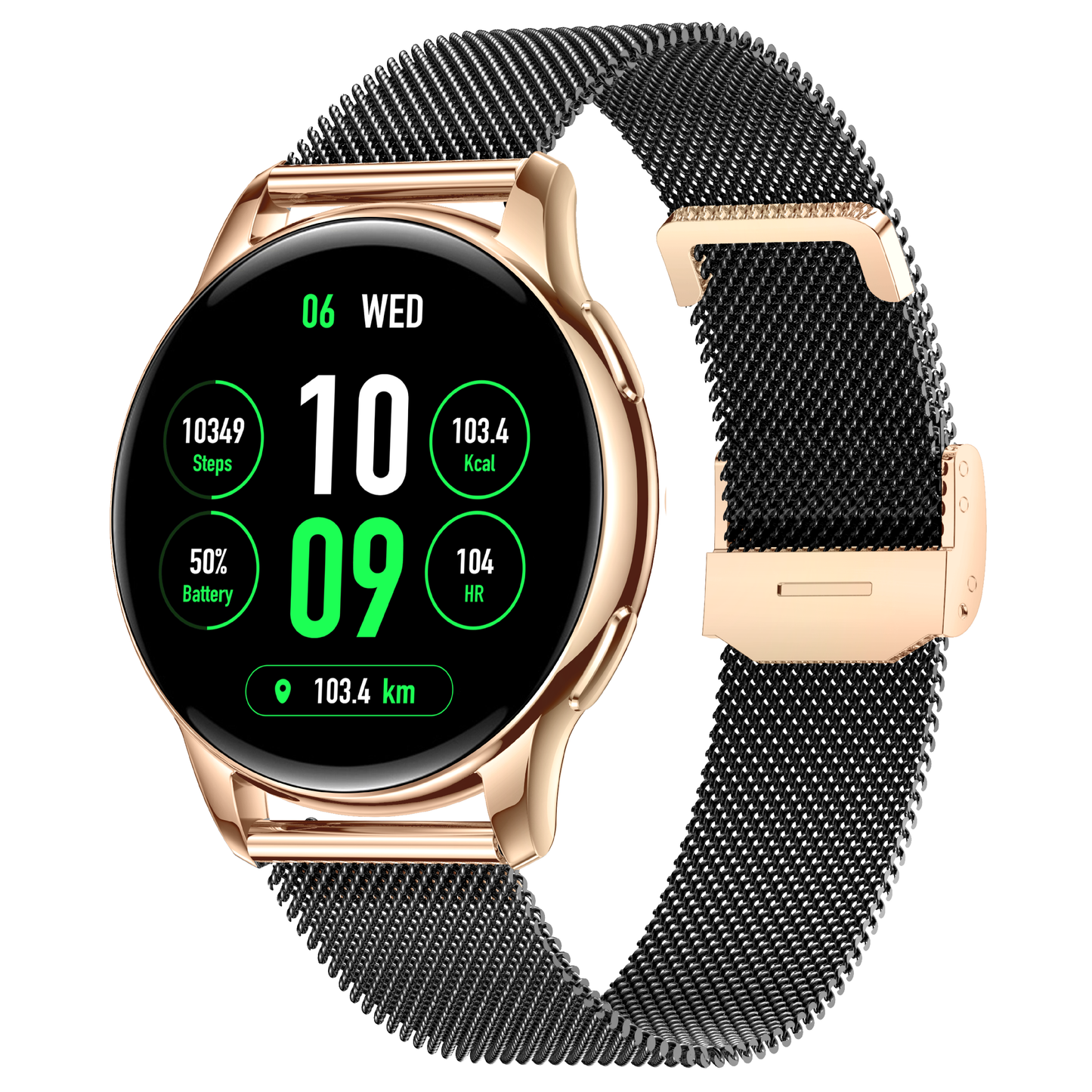 SMARTWATCH DAMSKI ZEGAREK MENU PL ROZMOWY PULS TLEN CIŚNIENIE KROKI