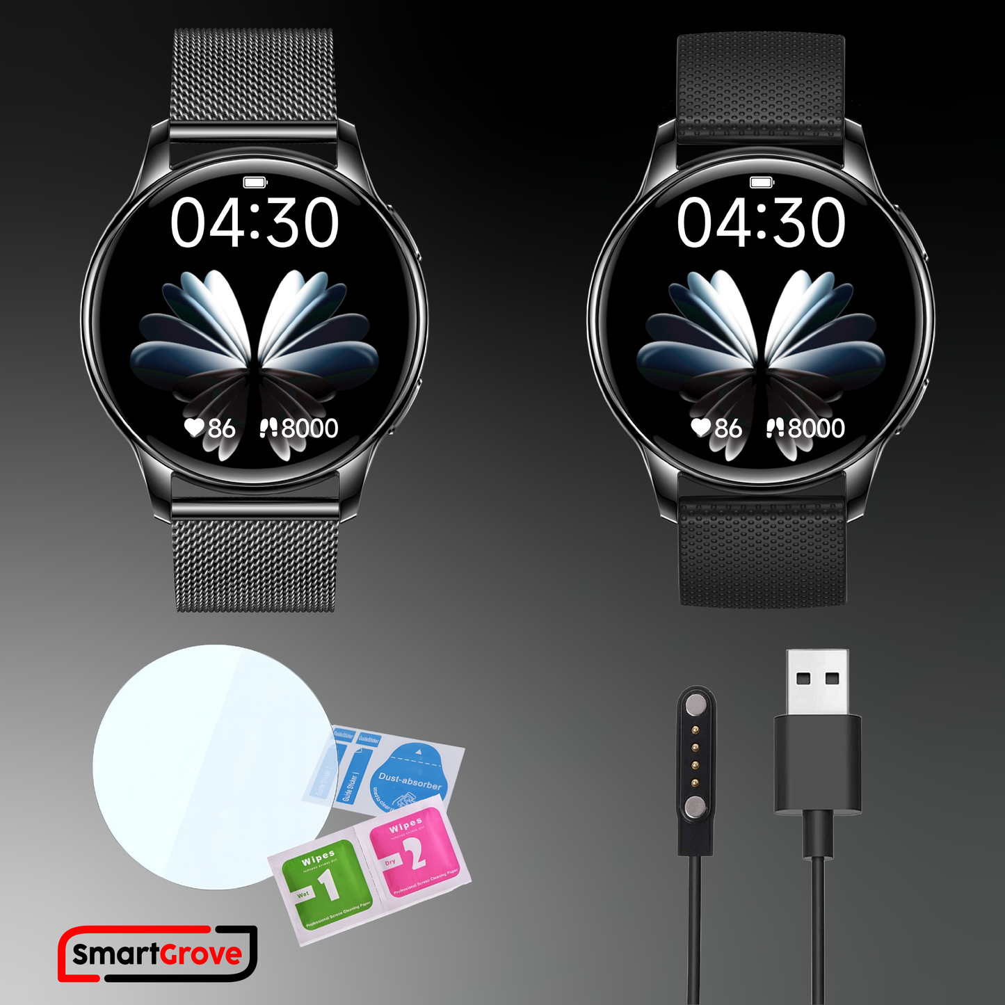 SMARTWATCH DAMSKI ZEGAREK MENU PL ROZMOWY PULS TLEN CIŚNIENIE KROKI